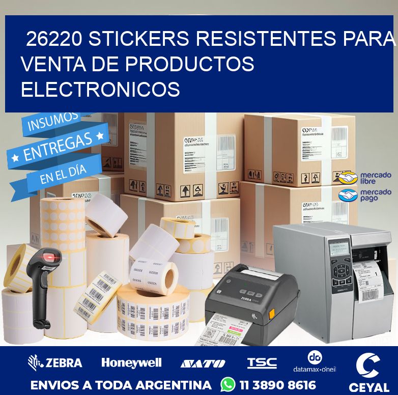 26220 STICKERS RESISTENTES PARA VENTA DE PRODUCTOS ELECTRONICOS