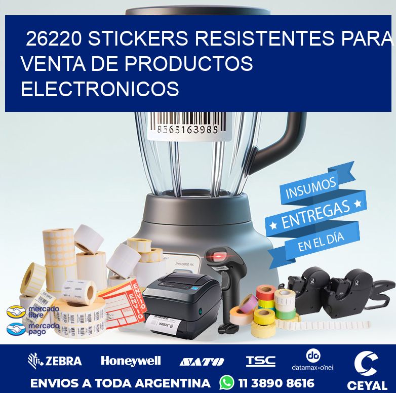 26220 STICKERS RESISTENTES PARA VENTA DE PRODUCTOS ELECTRONICOS