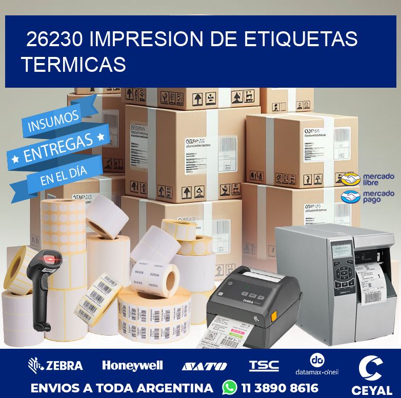 26230 IMPRESION DE ETIQUETAS TERMICAS