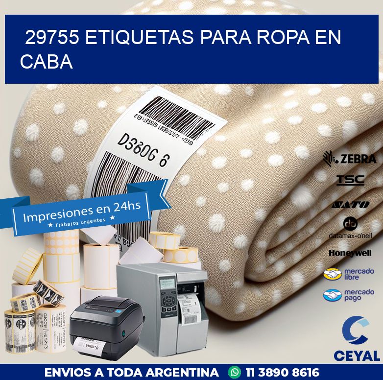 29755 ETIQUETAS PARA ROPA EN CABA