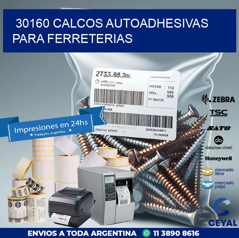 30160 CALCOS AUTOADHESIVAS PARA FERRETERIAS