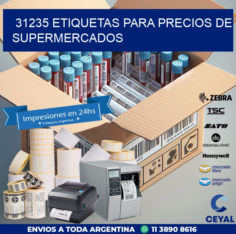 31235 ETIQUETAS PARA PRECIOS DE SUPERMERCADOS