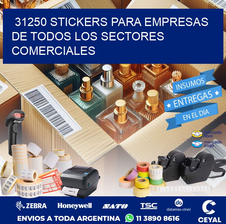 31250 STICKERS PARA EMPRESAS DE TODOS LOS SECTORES COMERCIALES