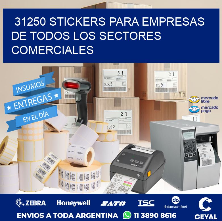 31250 STICKERS PARA EMPRESAS DE TODOS LOS SECTORES COMERCIALES