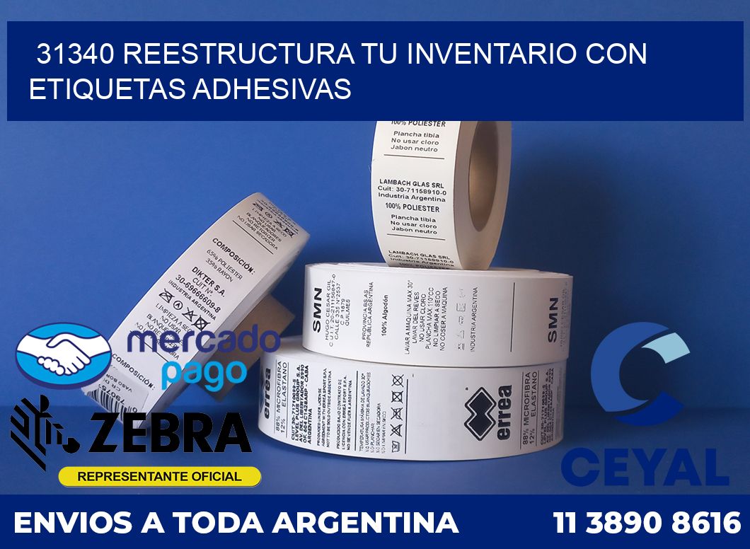 31340 REESTRUCTURA TU INVENTARIO CON ETIQUETAS ADHESIVAS