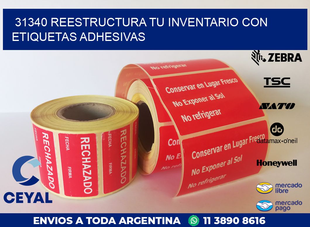 31340 REESTRUCTURA TU INVENTARIO CON ETIQUETAS ADHESIVAS