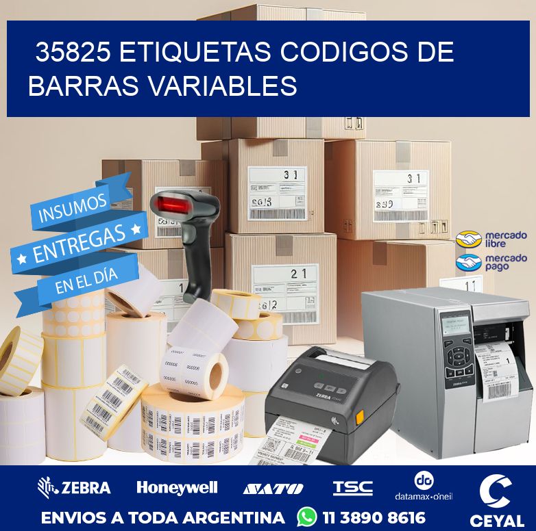 35825 ETIQUETAS CODIGOS DE BARRAS VARIABLES