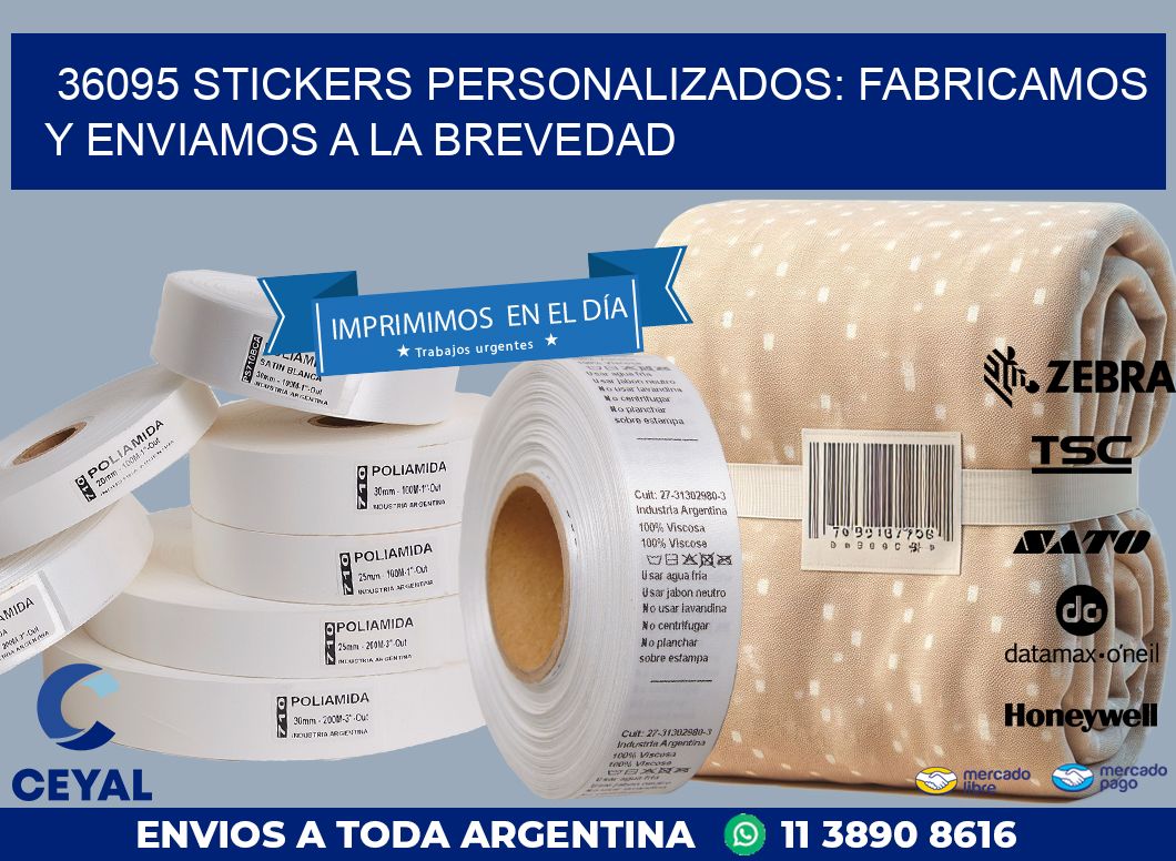 36095 STICKERS PERSONALIZADOS: FABRICAMOS Y ENVIAMOS A LA BREVEDAD