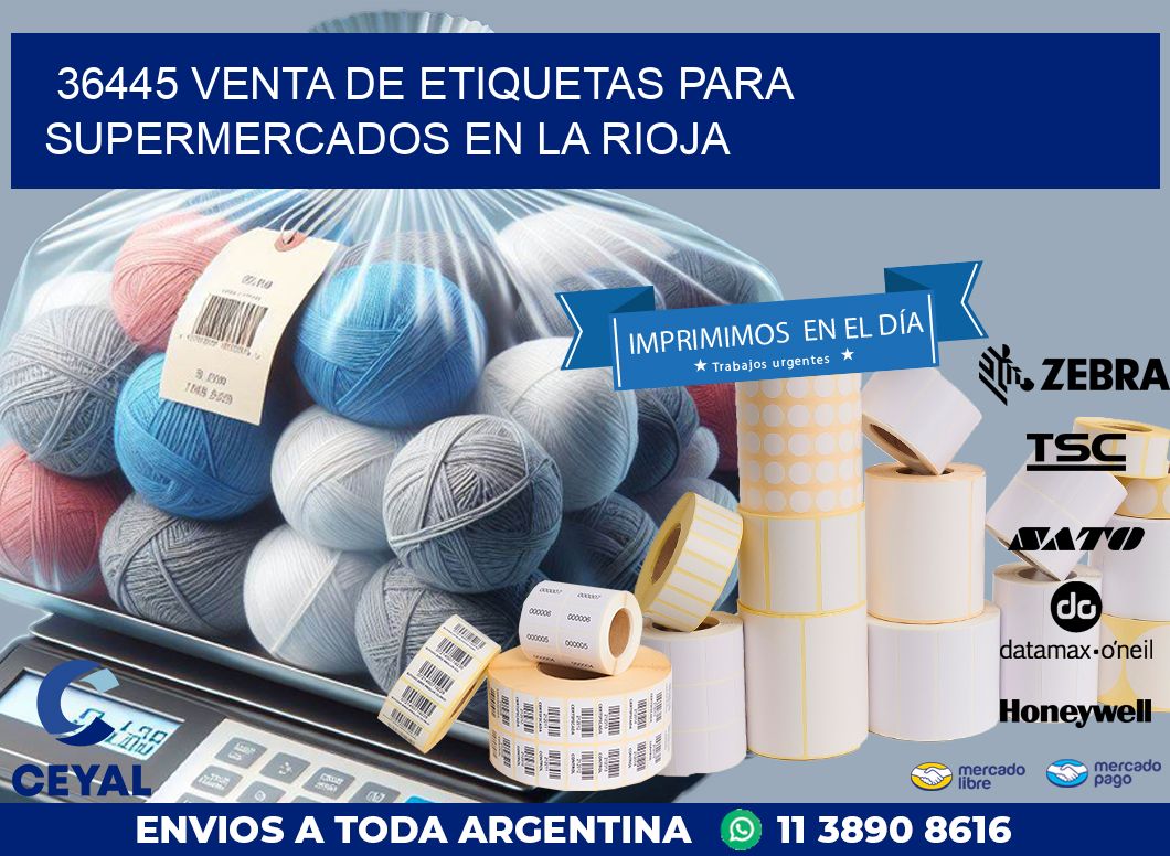 36445 VENTA DE ETIQUETAS PARA SUPERMERCADOS EN LA RIOJA