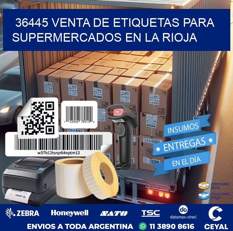 36445 VENTA DE ETIQUETAS PARA SUPERMERCADOS EN LA RIOJA