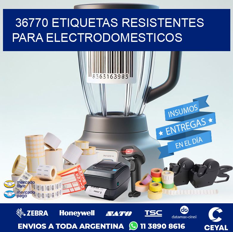 36770 ETIQUETAS RESISTENTES PARA ELECTRODOMESTICOS