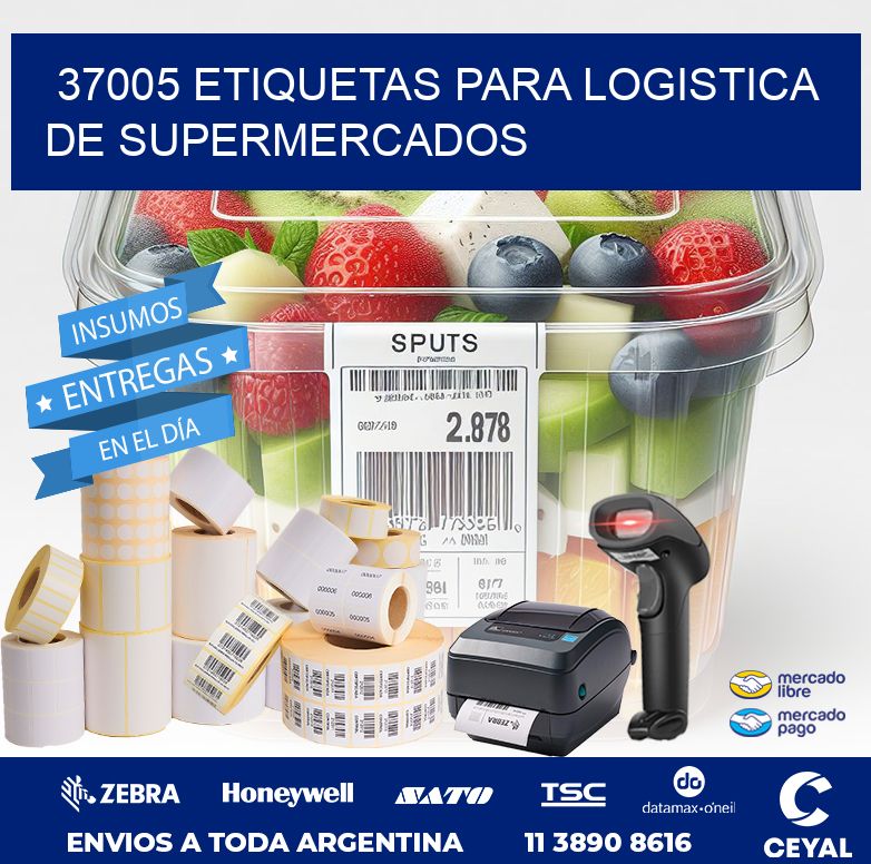 37005 ETIQUETAS PARA LOGISTICA DE SUPERMERCADOS