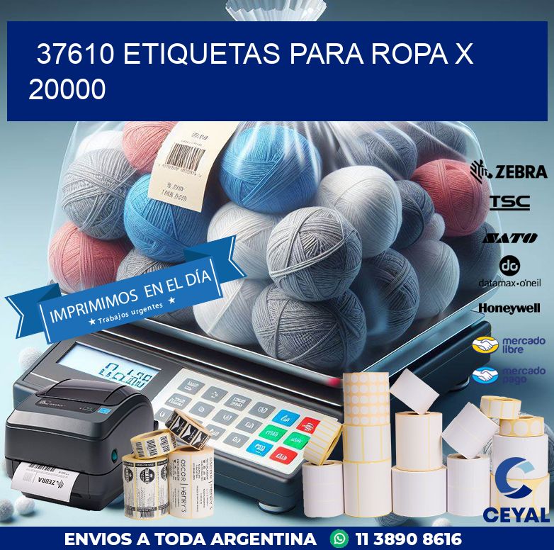 37610 ETIQUETAS PARA ROPA X 20000