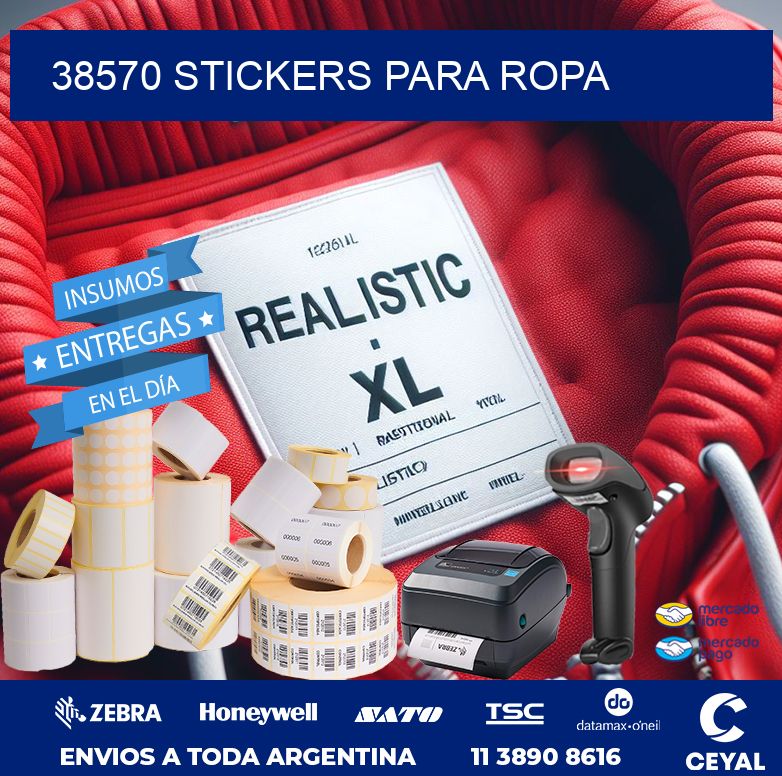 Stickers En Ropa 38570 STICKERS PARA ROPA | Zebra Etiquetadora
