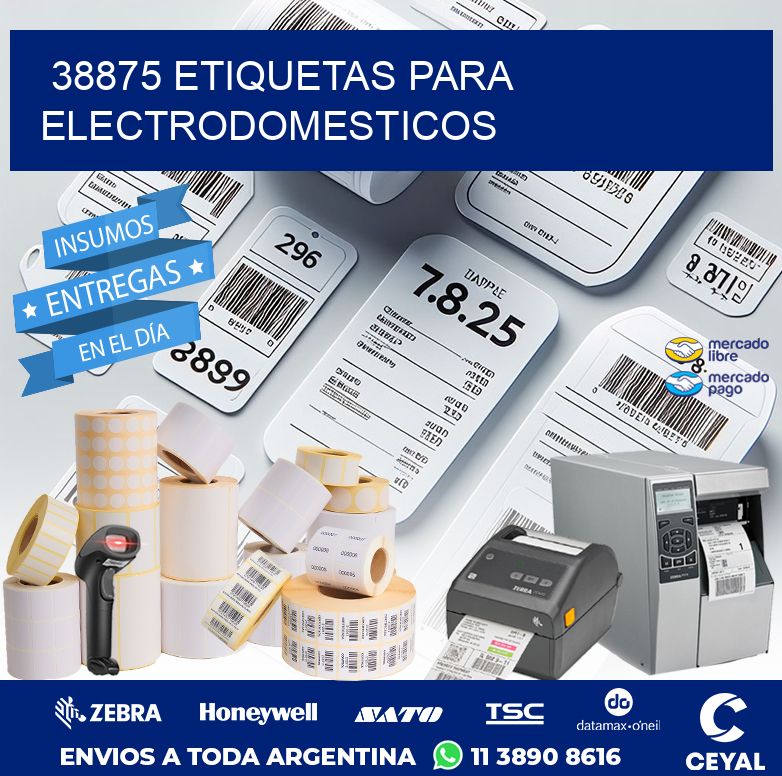 38875 ETIQUETAS PARA ELECTRODOMESTICOS