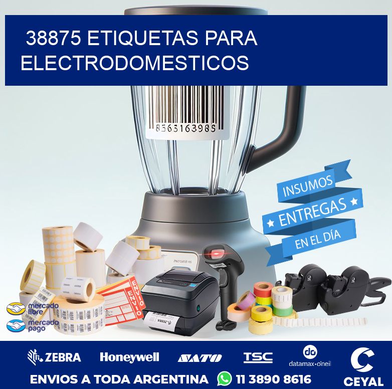 38875 ETIQUETAS PARA ELECTRODOMESTICOS