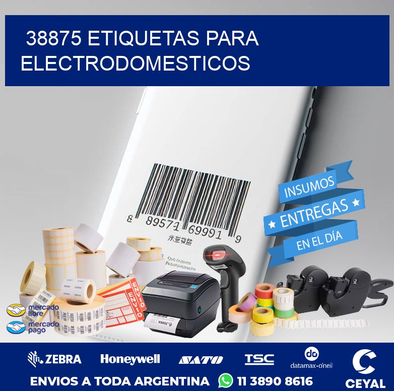 38875 ETIQUETAS PARA ELECTRODOMESTICOS