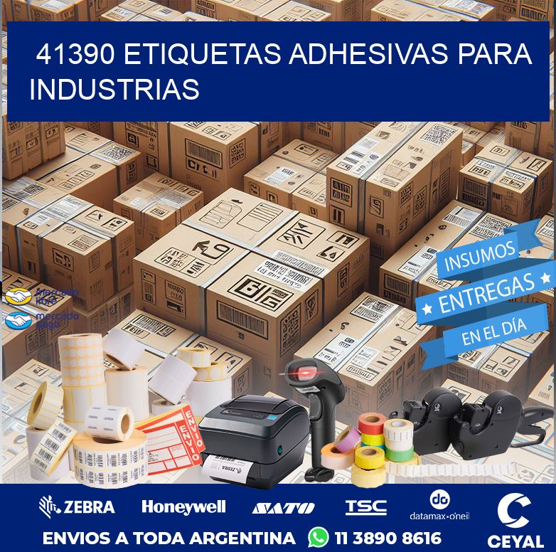 41390 ETIQUETAS ADHESIVAS PARA INDUSTRIAS