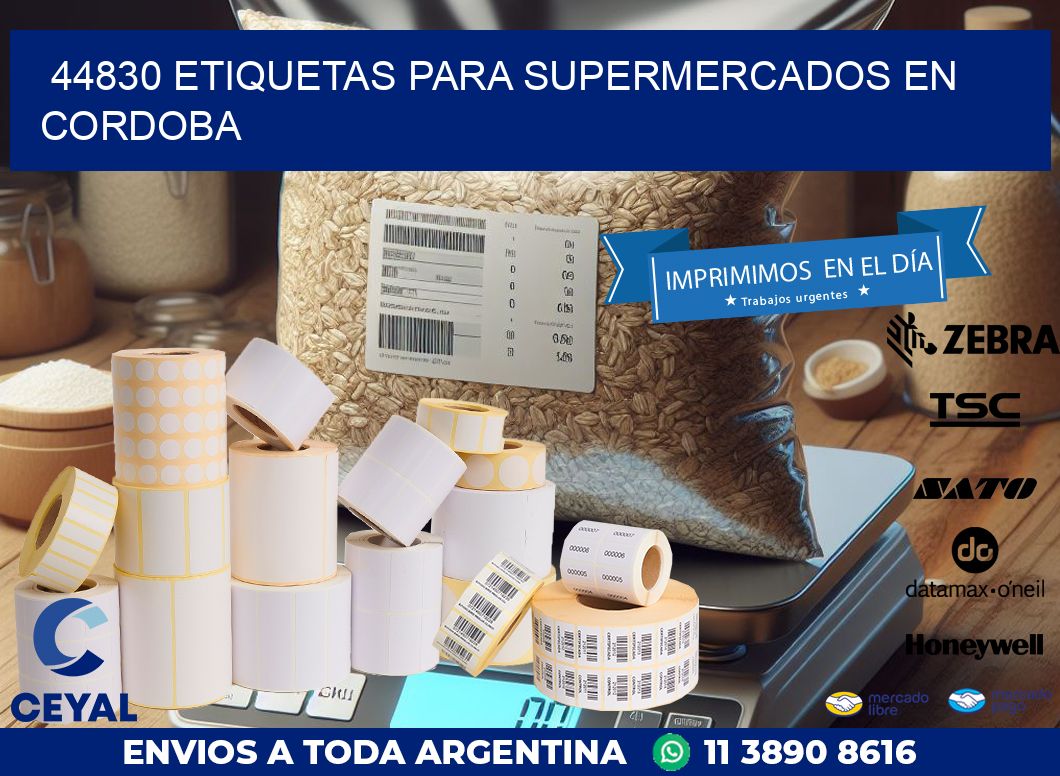 44830 ETIQUETAS PARA SUPERMERCADOS EN CORDOBA