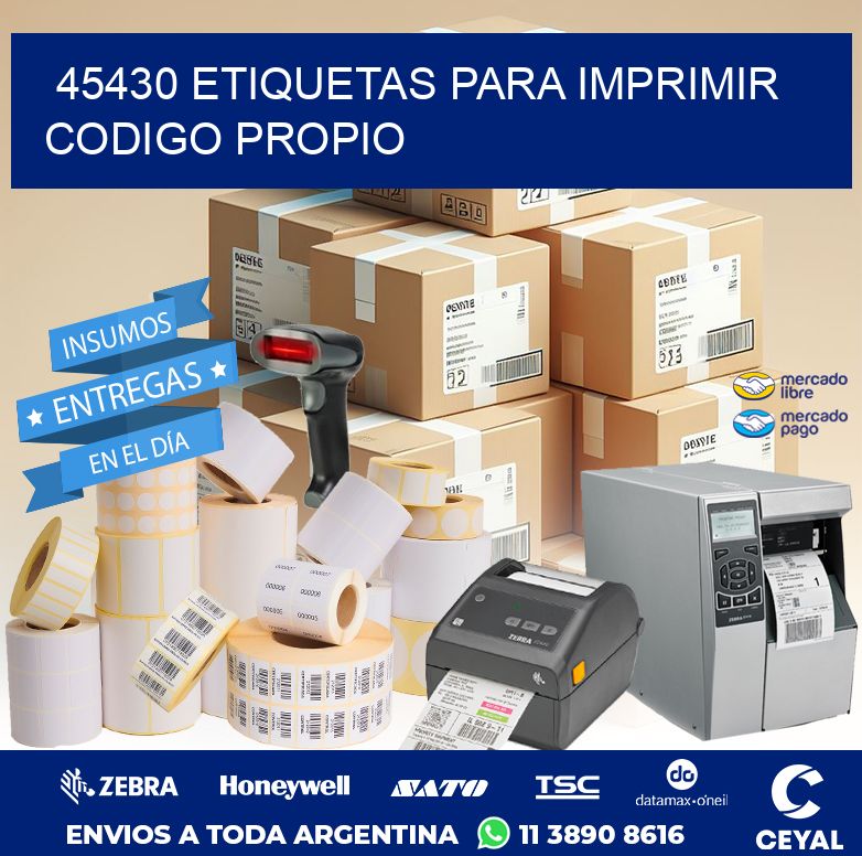 45430 ETIQUETAS PARA IMPRIMIR CODIGO PROPIO