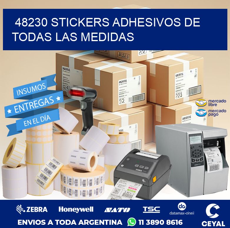 48230 STICKERS ADHESIVOS DE TODAS LAS MEDIDAS