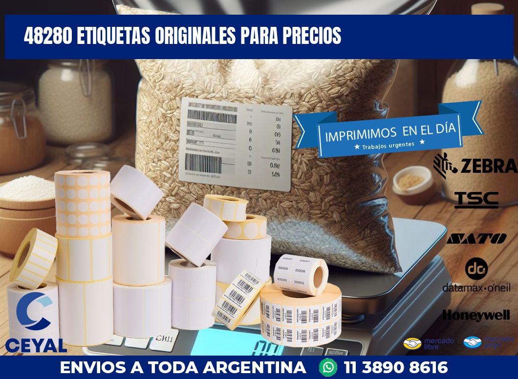 48280 ETIQUETAS ORIGINALES PARA PRECIOS