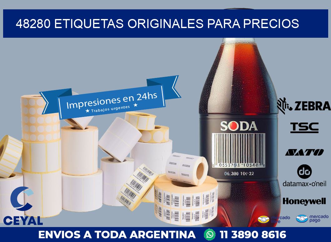 48280 ETIQUETAS ORIGINALES PARA PRECIOS