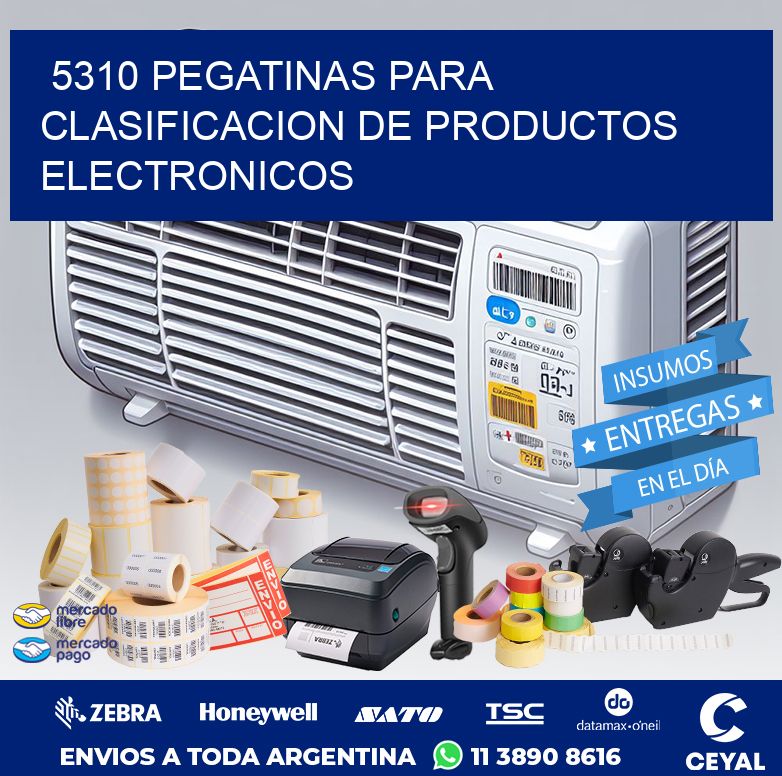 5310 PEGATINAS PARA CLASIFICACION DE PRODUCTOS ELECTRONICOS