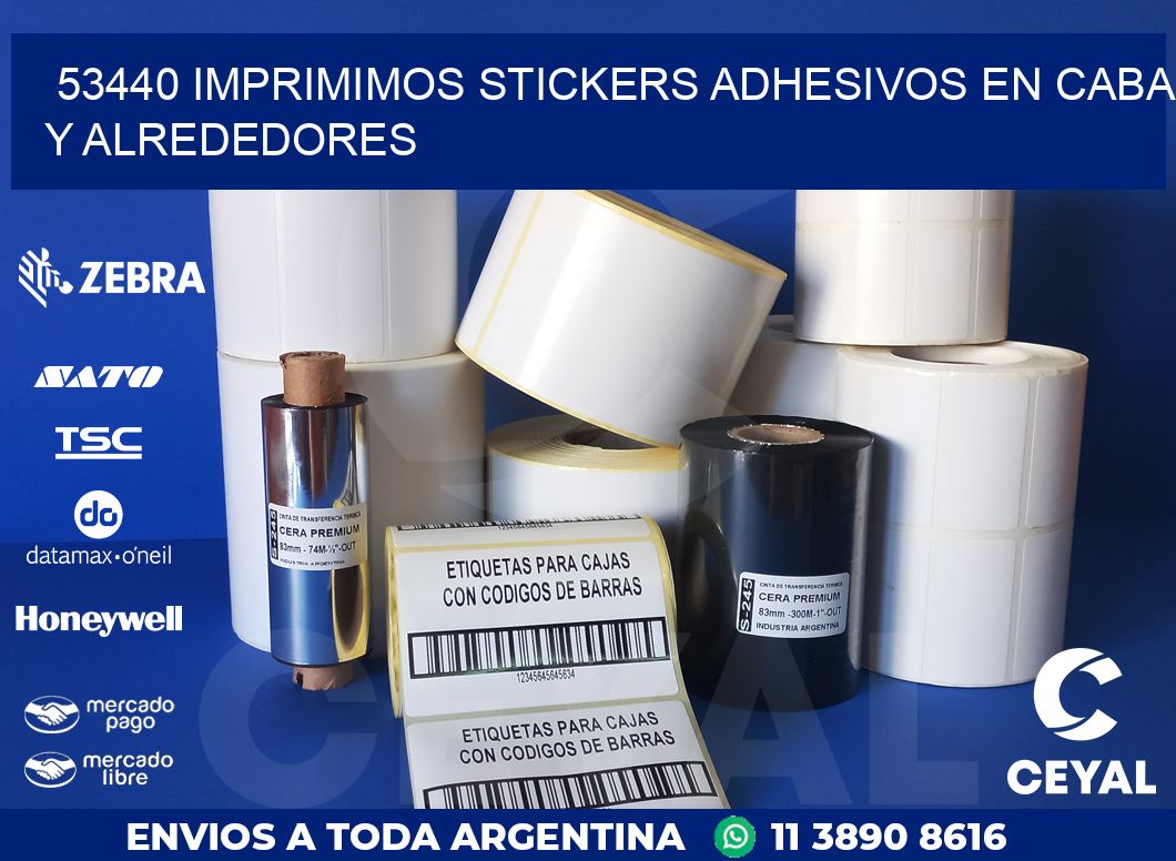 53440 IMPRIMIMOS STICKERS ADHESIVOS EN CABA Y ALREDEDORES