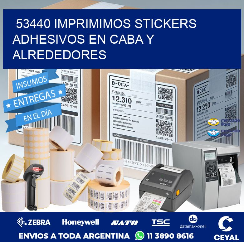 53440 IMPRIMIMOS STICKERS ADHESIVOS EN CABA Y ALREDEDORES