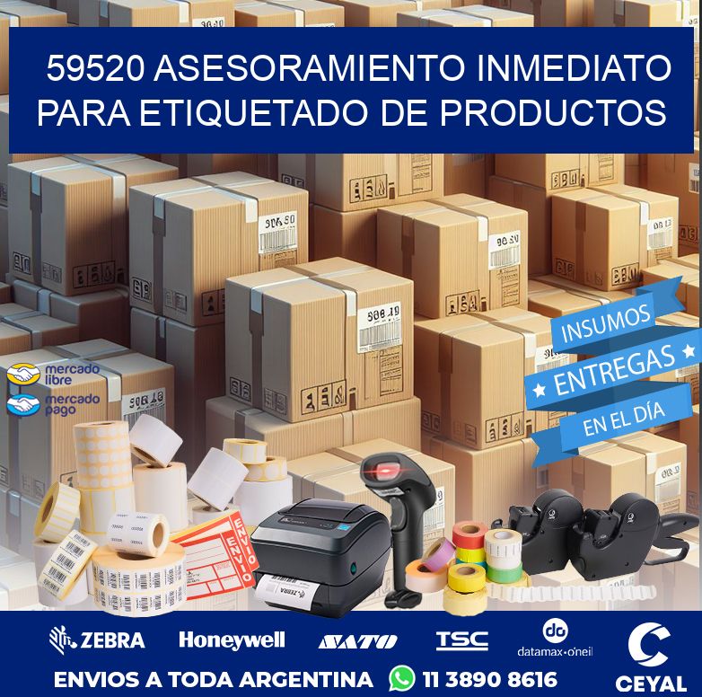 59520 ASESORAMIENTO INMEDIATO PARA ETIQUETADO DE PRODUCTOS