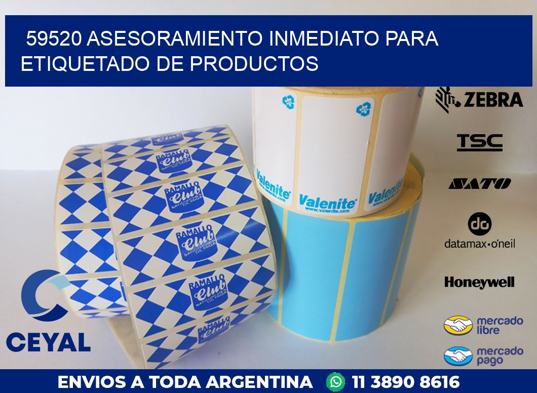 59520 ASESORAMIENTO INMEDIATO PARA ETIQUETADO DE PRODUCTOS