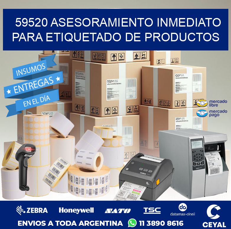 59520 ASESORAMIENTO INMEDIATO PARA ETIQUETADO DE PRODUCTOS
