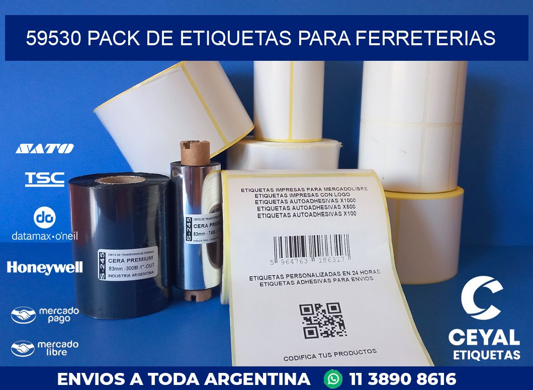 59530 PACK DE ETIQUETAS PARA FERRETERIAS