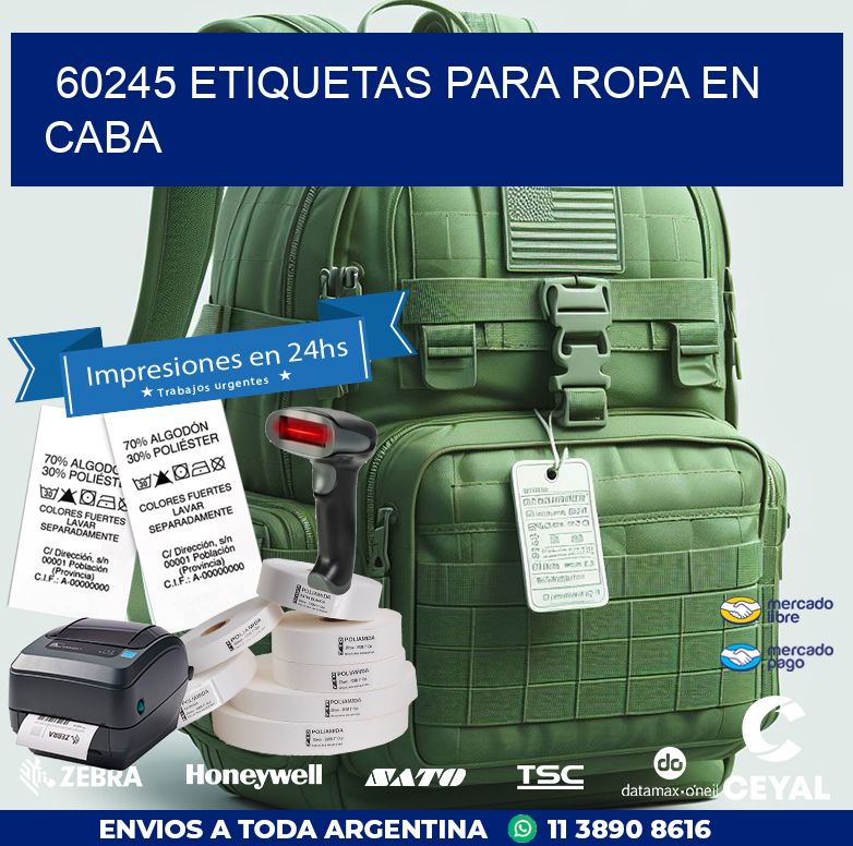 60245 ETIQUETAS PARA ROPA EN CABA