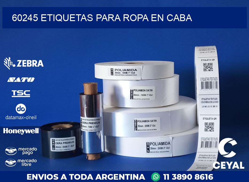 60245 ETIQUETAS PARA ROPA EN CABA