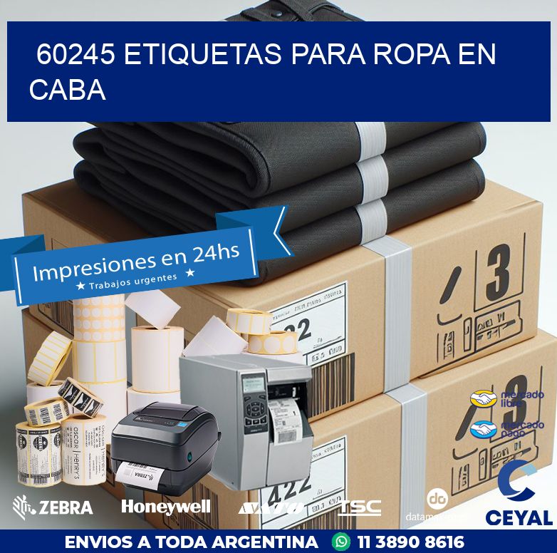 60245 ETIQUETAS PARA ROPA EN CABA