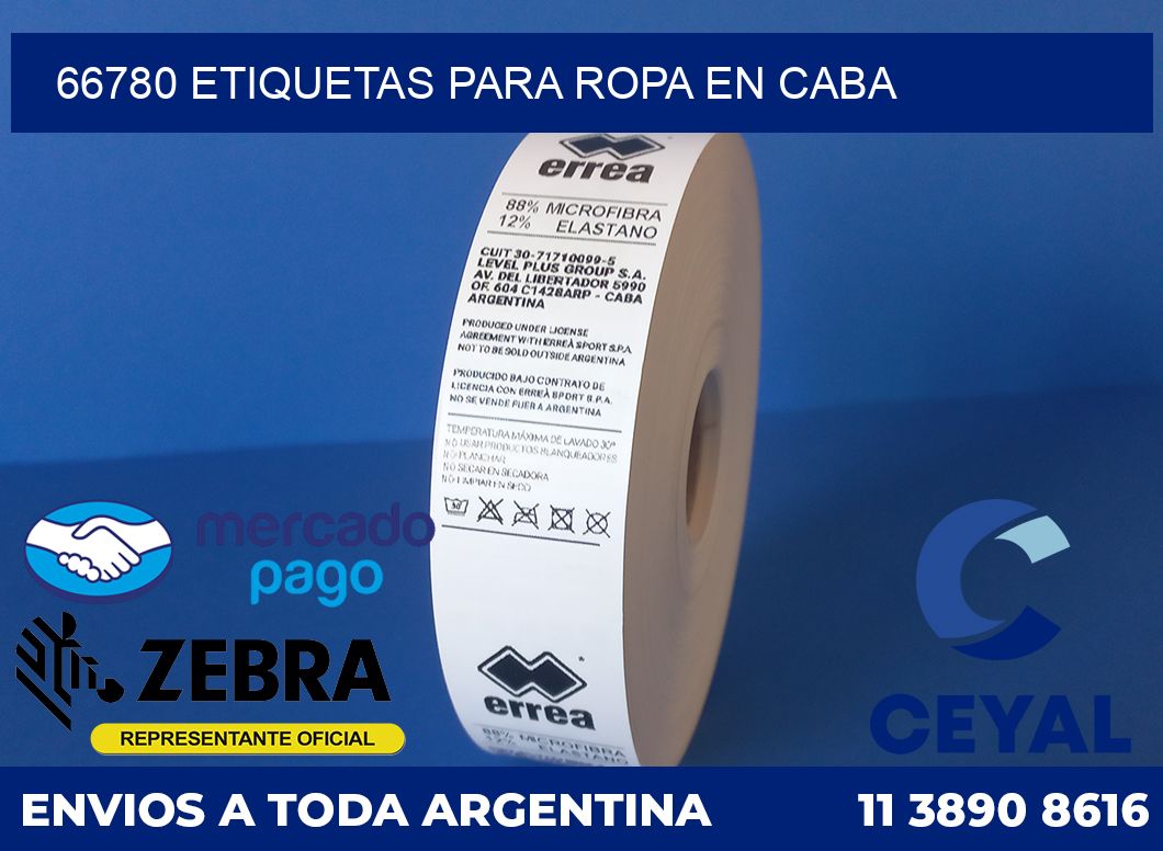 66780 ETIQUETAS PARA ROPA EN CABA