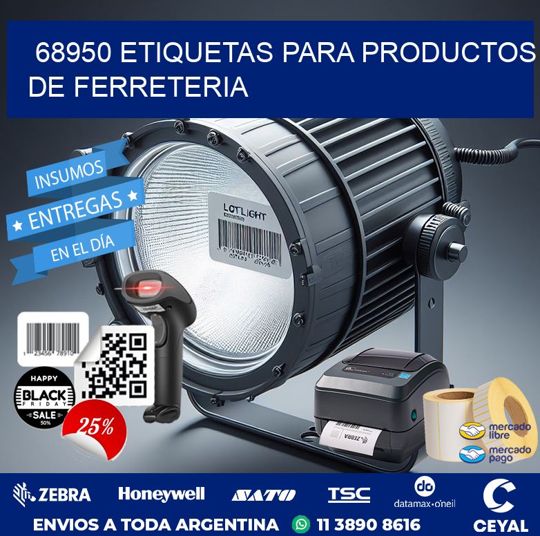 68950 ETIQUETAS PARA PRODUCTOS DE FERRETERIA