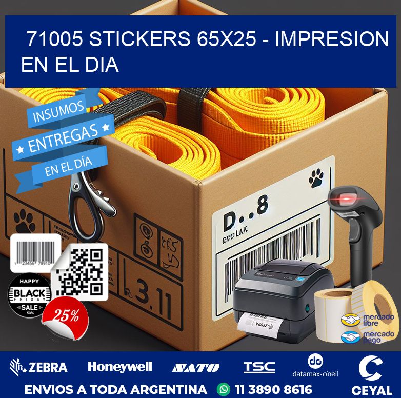 71005 STICKERS 65×25 – IMPRESION EN EL DIA