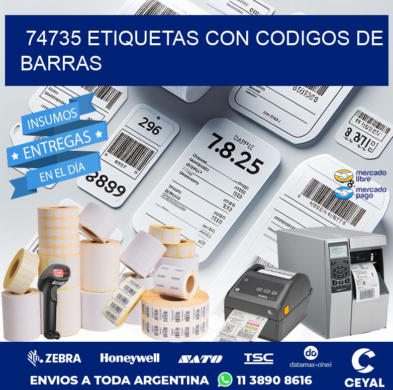 74735 ETIQUETAS CON CODIGOS DE BARRAS