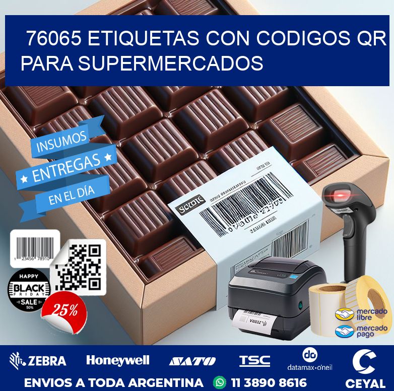 76065 ETIQUETAS CON CODIGOS QR PARA SUPERMERCADOS