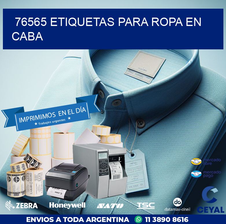 76565 ETIQUETAS PARA ROPA EN CABA