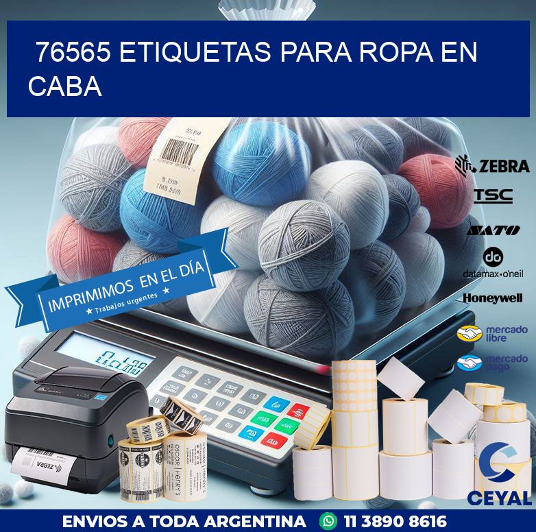 76565 ETIQUETAS PARA ROPA EN CABA