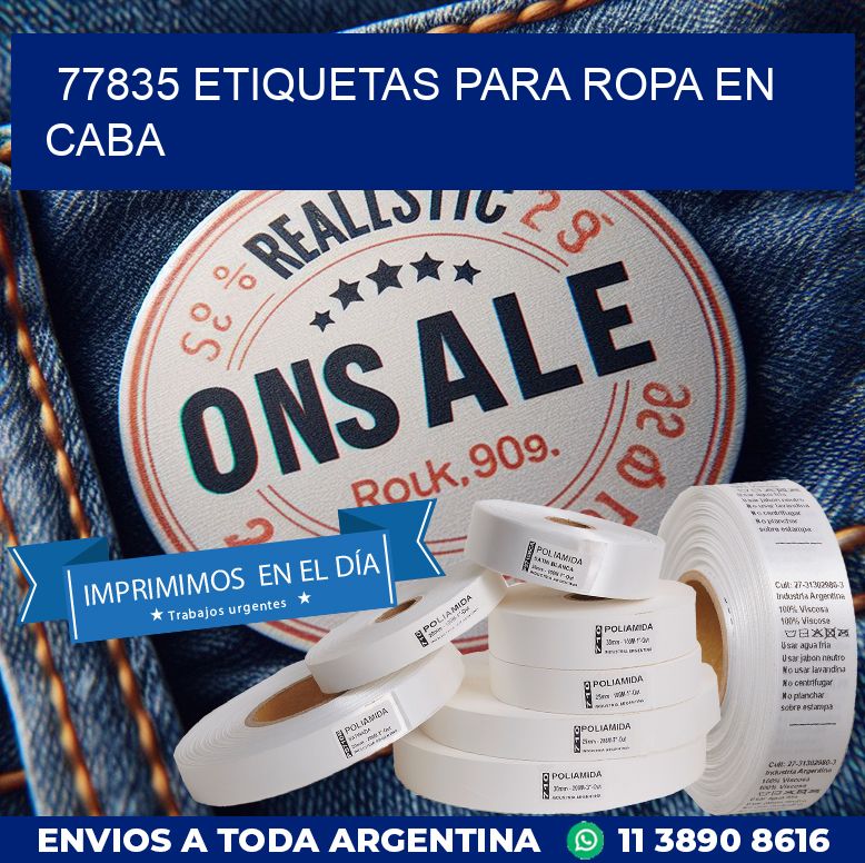 77835 ETIQUETAS PARA ROPA EN CABA
