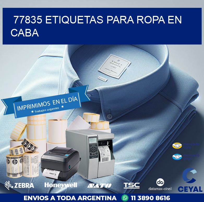 77835 ETIQUETAS PARA ROPA EN CABA