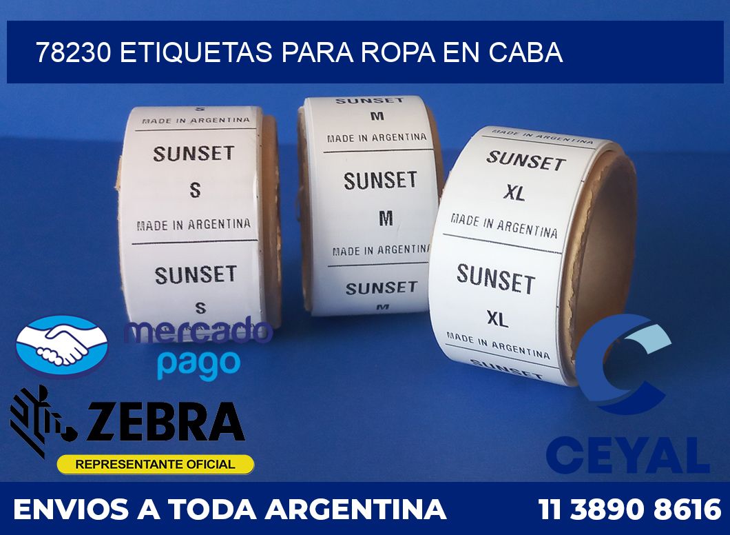 78230 ETIQUETAS PARA ROPA EN CABA