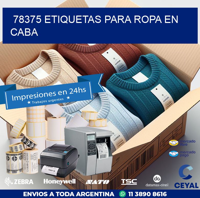 78375 ETIQUETAS PARA ROPA EN CABA