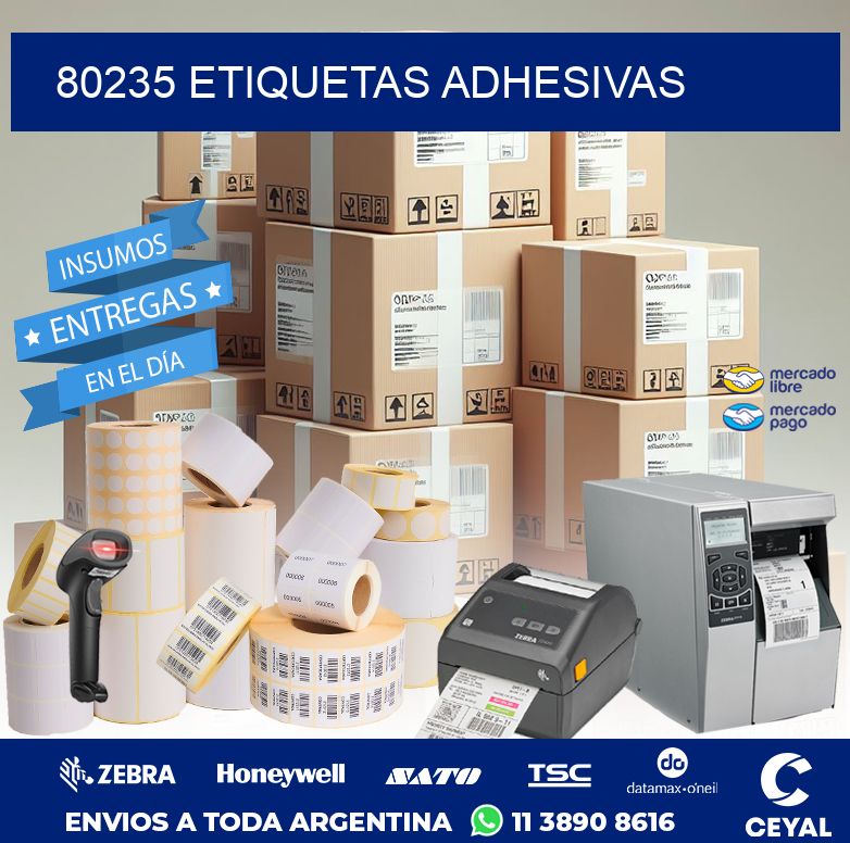 80235 ETIQUETAS ADHESIVAS