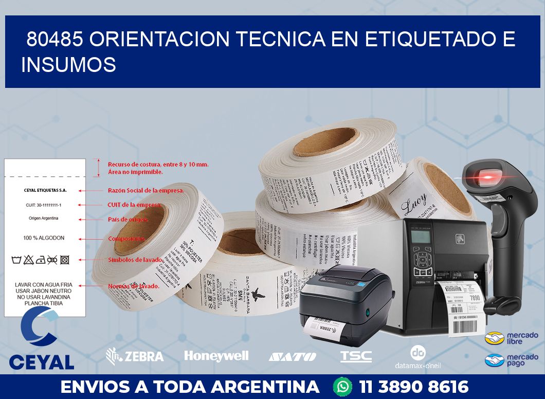 80485 ORIENTACION TECNICA EN ETIQUETADO E INSUMOS